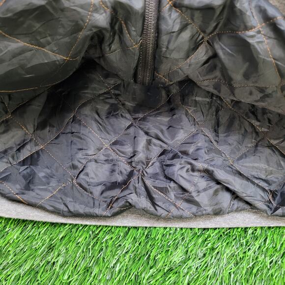 Vintage Wolf AOP Zip Hoodie Jacket Large 24x22 Baggy Gray - Picture 4 of 15